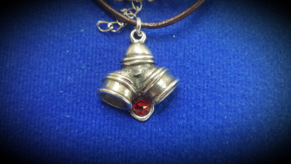 Pewter and swarovski cups and balls pendant